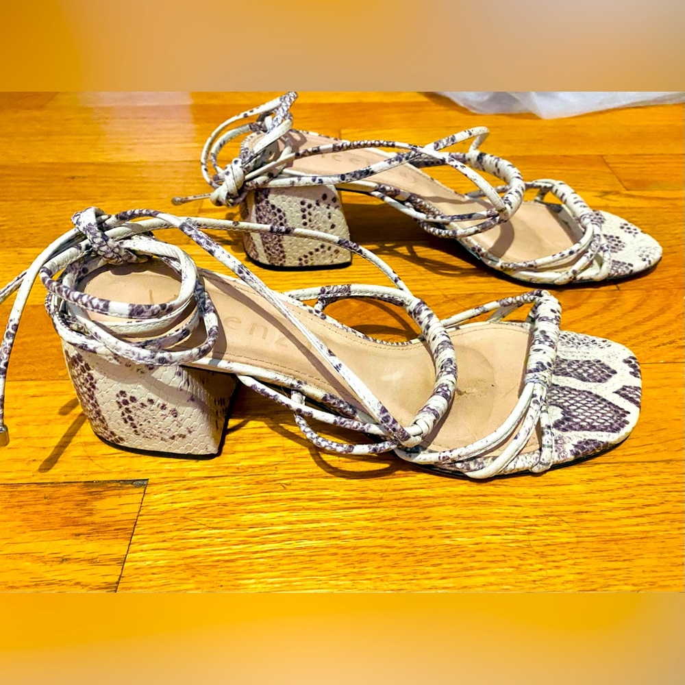 Vicenza, Free People, Love Struck snake skin heals with lace up